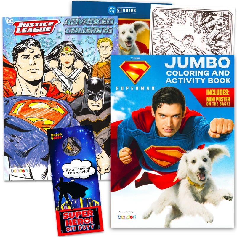 DC Comics Superman Coloring and Activity Book Set 2 Books - Image 3