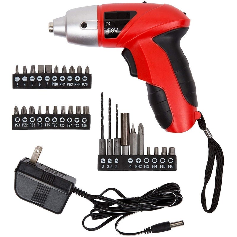 MOSHTU Rechargeable Electric Screwdriver 45pcs Cordless Drill Sets with Bidirectional Button(Multicolor) - Image 4