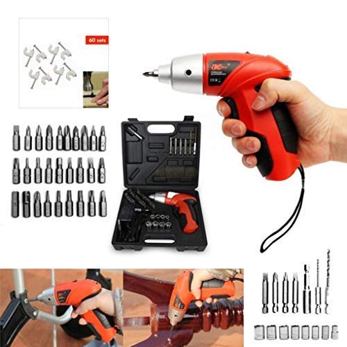 MOSHTU Rechargeable Electric Screwdriver 45pcs Cordless Drill Sets with Bidirectional Button(Multicolor) - Image 3