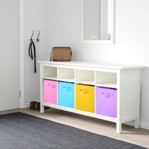 PowerKing Collapsible Storage Cubes with Handles, Fabric Foldable Bins for Closet Shelves, Durable Organization Storage Bins, 10.5'' x 11'' x 10.5'' (6 Colors Mix, 6Pack) - Image 2