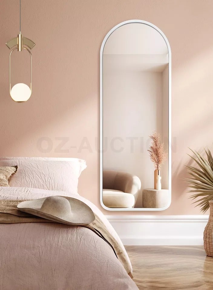 مرايا أرضية طويلة مع حامل ابيض - Image 5