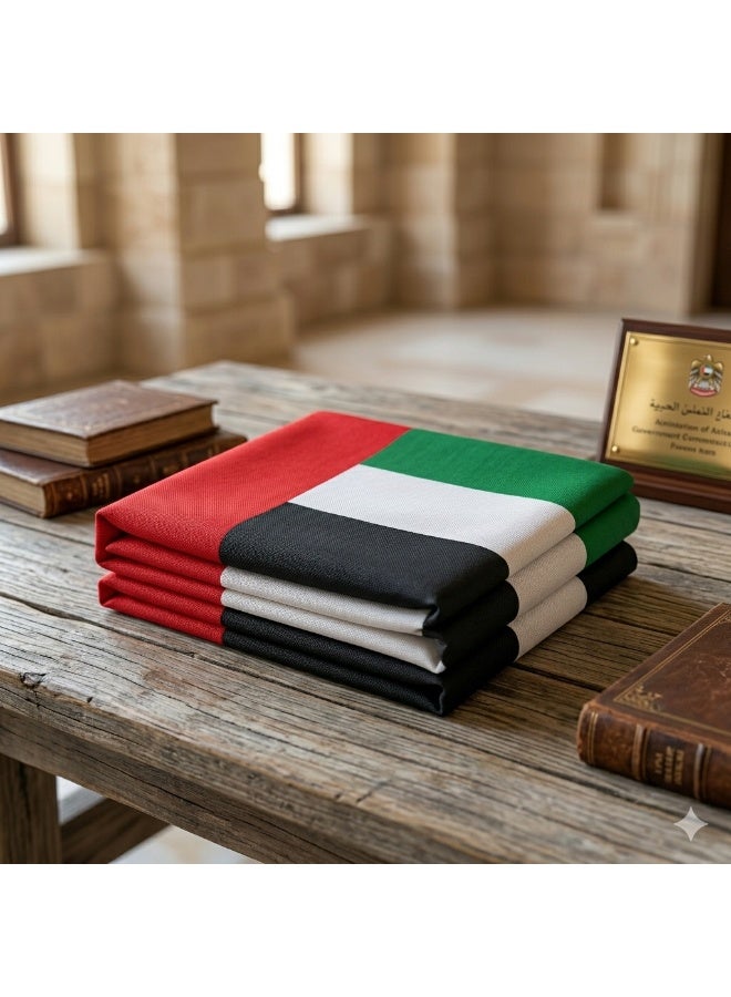 علم الإمارات العربية المتحدة الرسمي، مقاس 3 × 5 أقدام، عالي الوضوح، راية روح الإمارات العربية المتحدة، قماش سريع الجفاف مزود بحلقات مقاومة للصدأ، مناسب للفعاليات. - Image 4