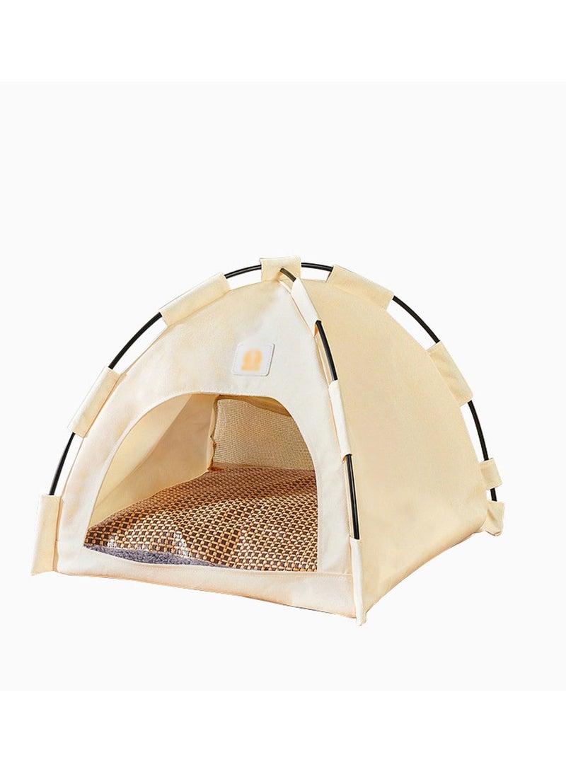 XICEN Washable Folding Cave Cat Dog Teepee Bed House. Pets Teepee Cat Tent Cave Bed Dog Cat Kennel. - Image 1