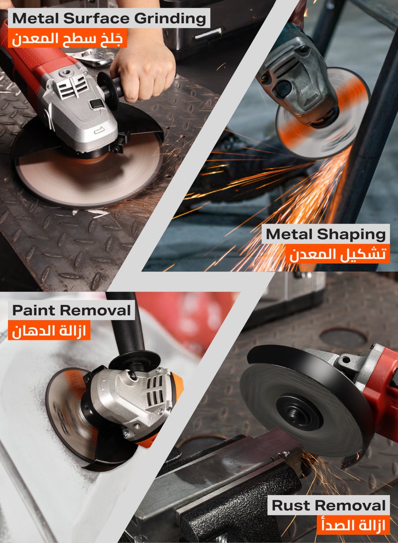 LAWAZIM Pro7 Grinding Disc for Metal - 3 Pack 9inch (230x6mm) - 7/8" Arbor Abrasive Angle Grinder Wheel - Ideal for Steel, Inox, Weld Grinding, Edge Blending, Deburring, and Heavy-Duty Surface Prep - Image 3