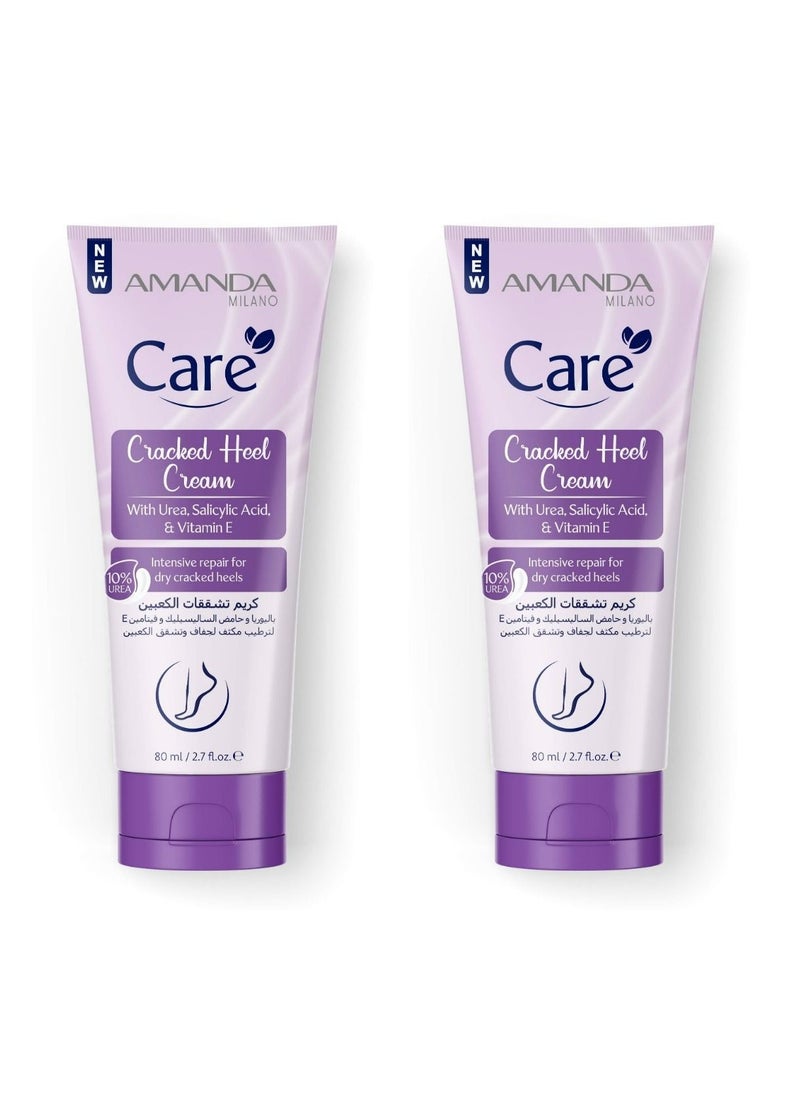 Amanda Milano - 2- Pieces Care cracked heel cream with Urea 2X80ml - Image 1