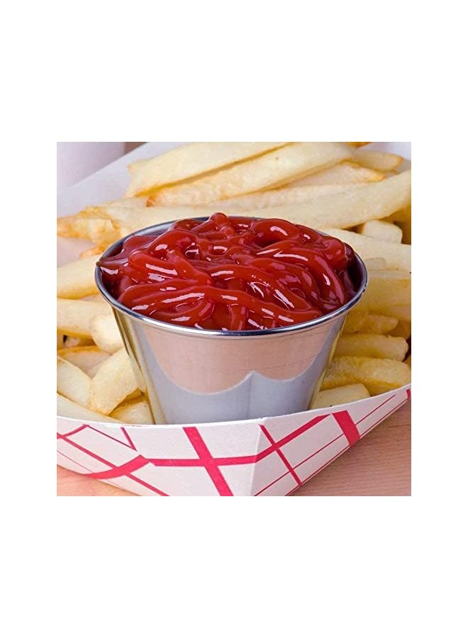S-TOP 30 Pack Stainless Steel Condiment Sauce Cups Great for Dipping and Portion Cups, 2.5 oz - Image 5