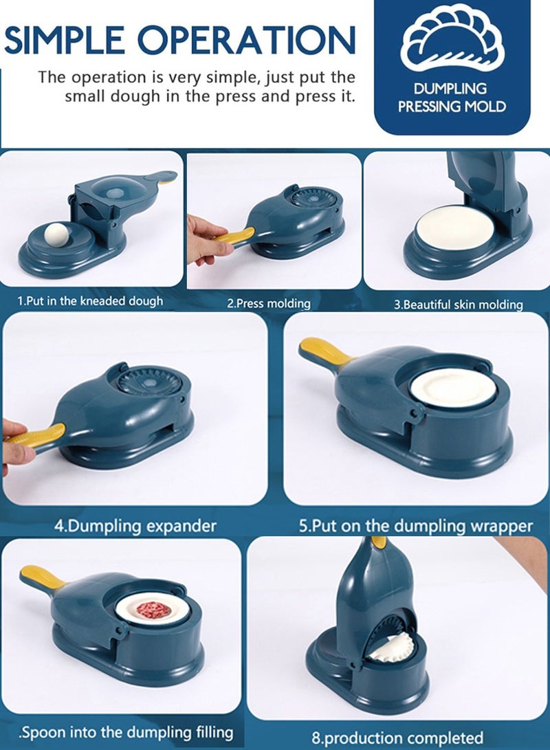 ال سي صانع الفطائر والزلابية, الزلابية وضغط العجين, قالب تغليف الجلد الزلابية, مثالية للزلابية، قالب صانع الرافيولي، التورتيلا, صناعة البوريتو، صانع إمبانادا، قالب صانع الزلابية لفطائر الفاكهة وفطائر الدجاج - Image 2