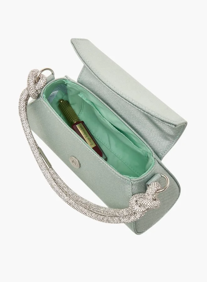 Flora Bella By Shoexpress Womens Textured Shoulder Bag With Magnetic Closure