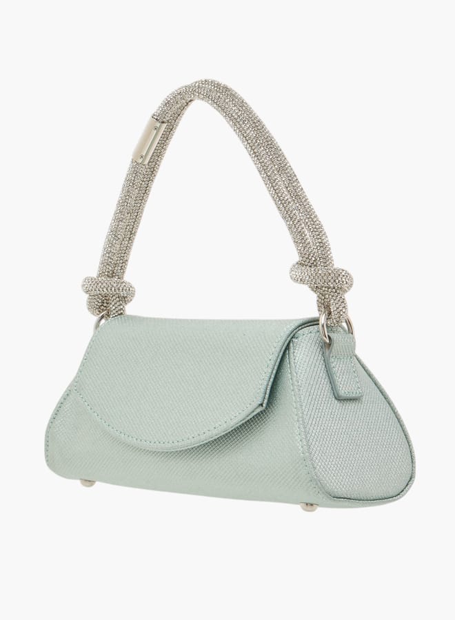 Flora Bella By Shoexpress Womens Textured Shoulder Bag With Magnetic Closure  - Image 2