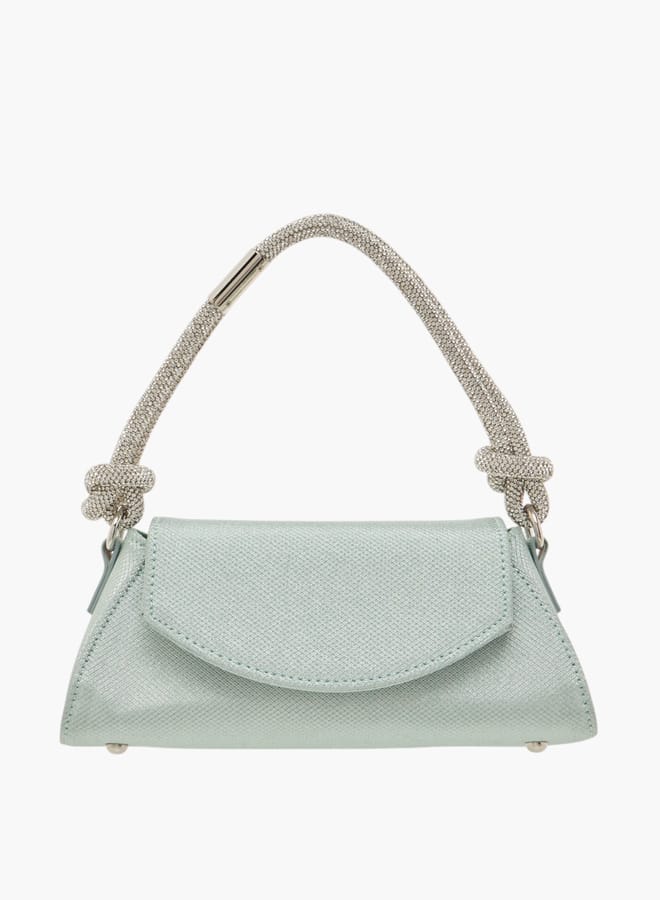 Flora Bella By Shoexpress Womens Textured Shoulder Bag With Magnetic Closure  - Image 1