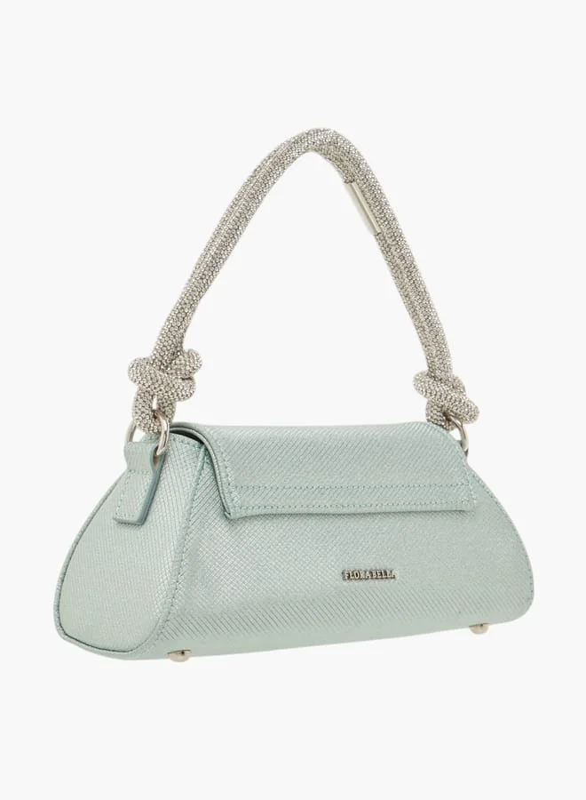 Flora Bella By Shoexpress Womens Textured Shoulder Bag With Magnetic Closure