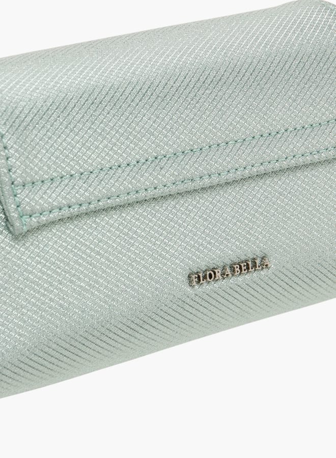 Flora Bella By Shoexpress Womens Textured Shoulder Bag With Magnetic Closure  - Image 4