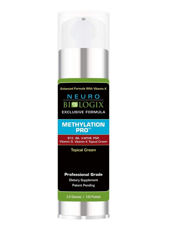 Neuro biologix Neurobiologix Methylation Pro Topical Cream Methylation Supplement With Bioactive B6 B12 Methyl Folate Vitamin D And K1 Topical Use 2 Ounces (120 Pumps)  - Image 2