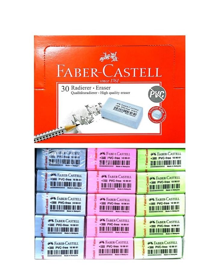 FABER-CASTELL 30Pieces Radierer Eracer - Image 1