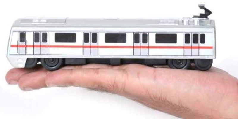 Centy Toys Metro is A Model of Indian Metro Train -from (Kids s Hub) 16.7 X 4 X 5.5 cm Silver - Image 2