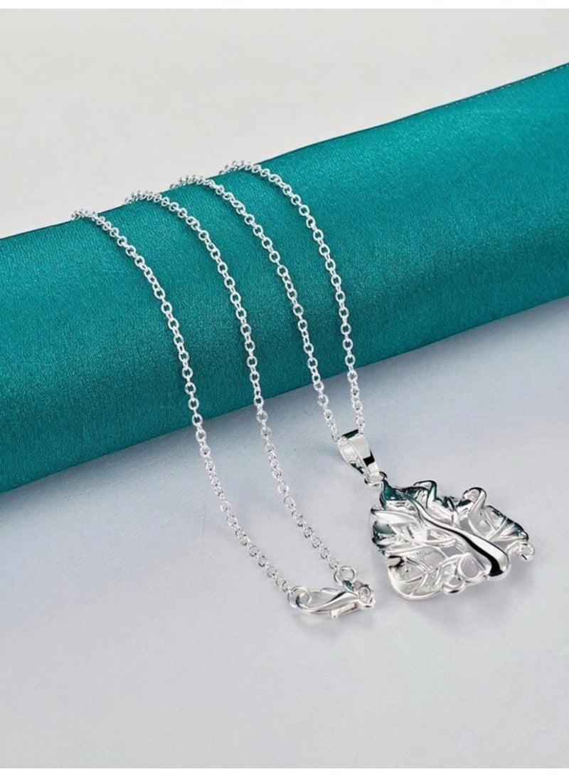 نيو ستايل سلسال نسائي بتصميم راقي وأنيق مطلي بالفضة 925 - Image 5