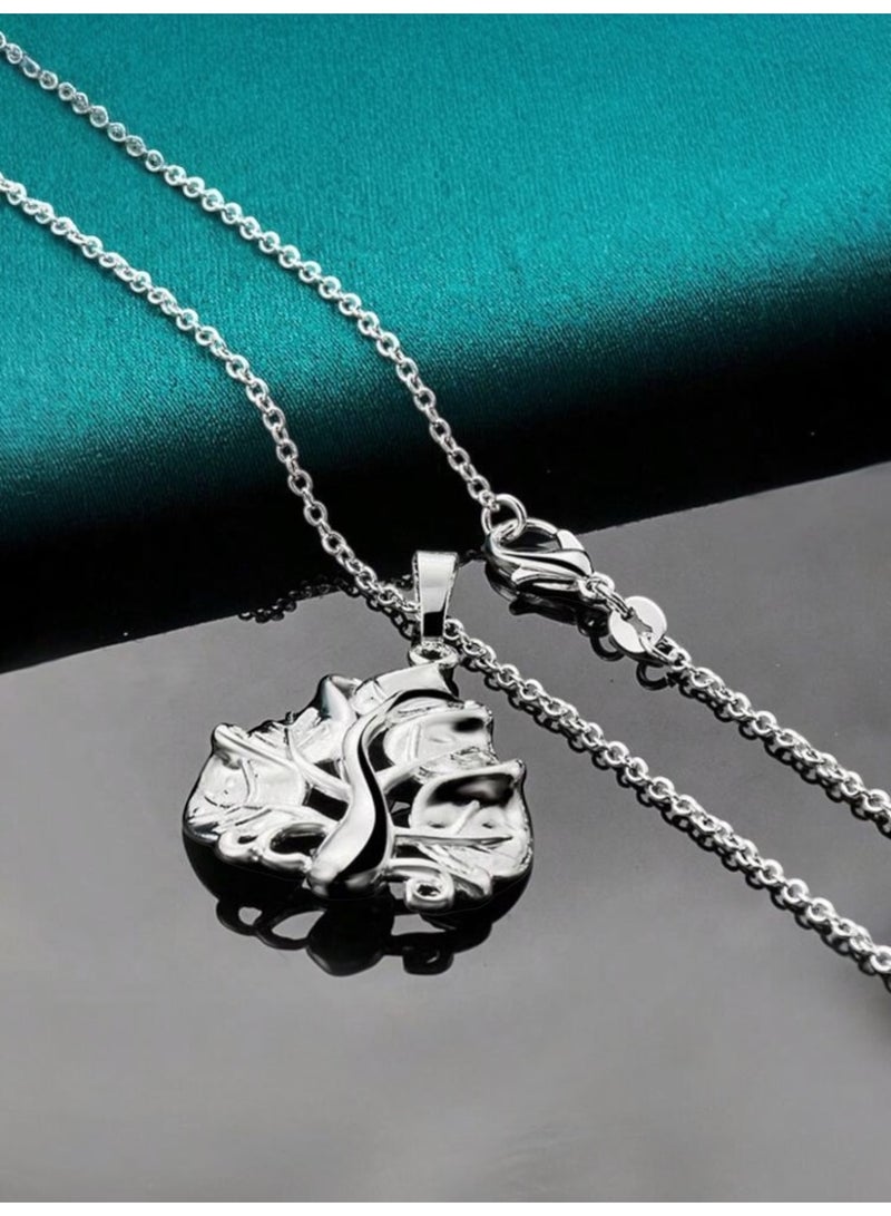 نيو ستايل سلسال نسائي بتصميم راقي وأنيق مطلي بالفضة 925 - Image 3