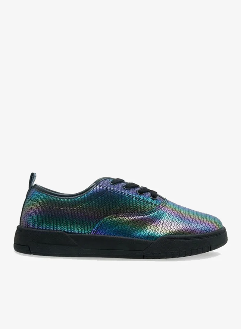 MISSY BLACK Women Lace-Up Ankle Sneakers for Women | Best Price UAE