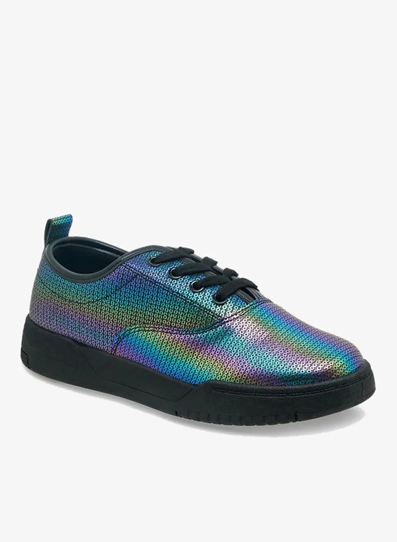 MISSY BLACK Women Lace-Up Ankle Sneakers for Women | Best Price UAE