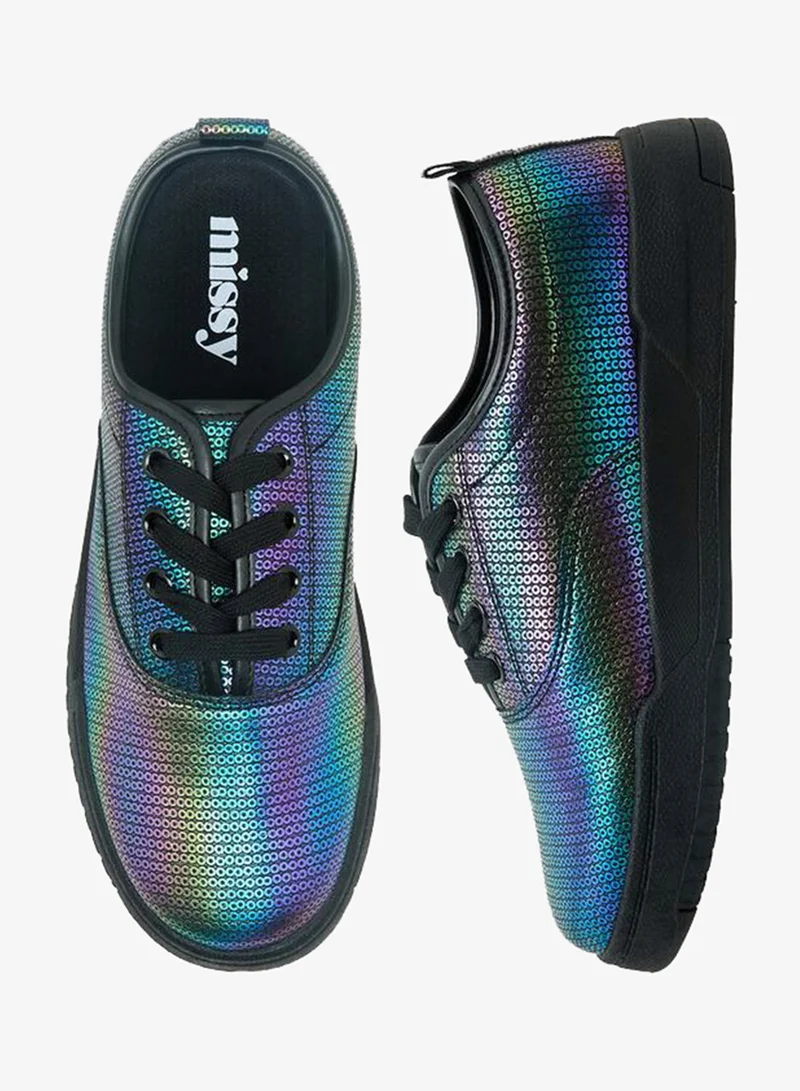Women Lace-Up Ankle Sneakers