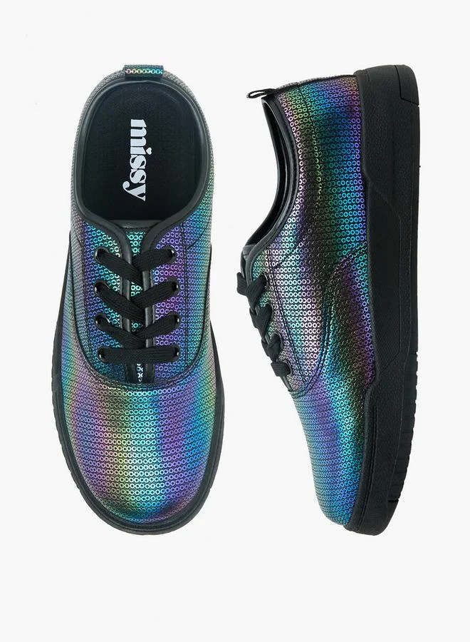 ميسي Women Lace-Up Ankle Sneakers