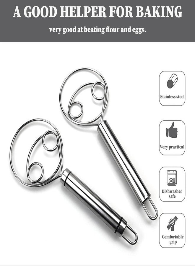Onward Bread Mixing Tool Steel Atta Maker Whisk Bread Mixing Tool Baking Pastry Blender for Cake Pastry Dessert - Image 3