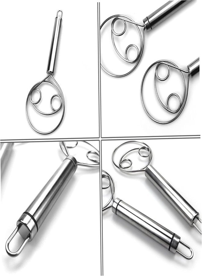 Onward Bread Mixing Tool Steel Atta Maker Whisk Bread Mixing Tool Baking Pastry Blender for Cake Pastry Dessert - Image 4