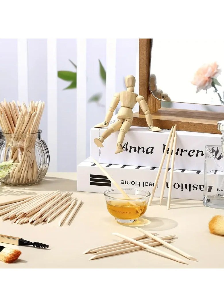LANGMANNI 100pcs Premium Wooden Wax Applicator Sticks - Mini Size for Precision Eyebrow, Lip & Nose Hair Removal | Unscented, Perfect for Home Spa & Skin Smoothing  - Image 4