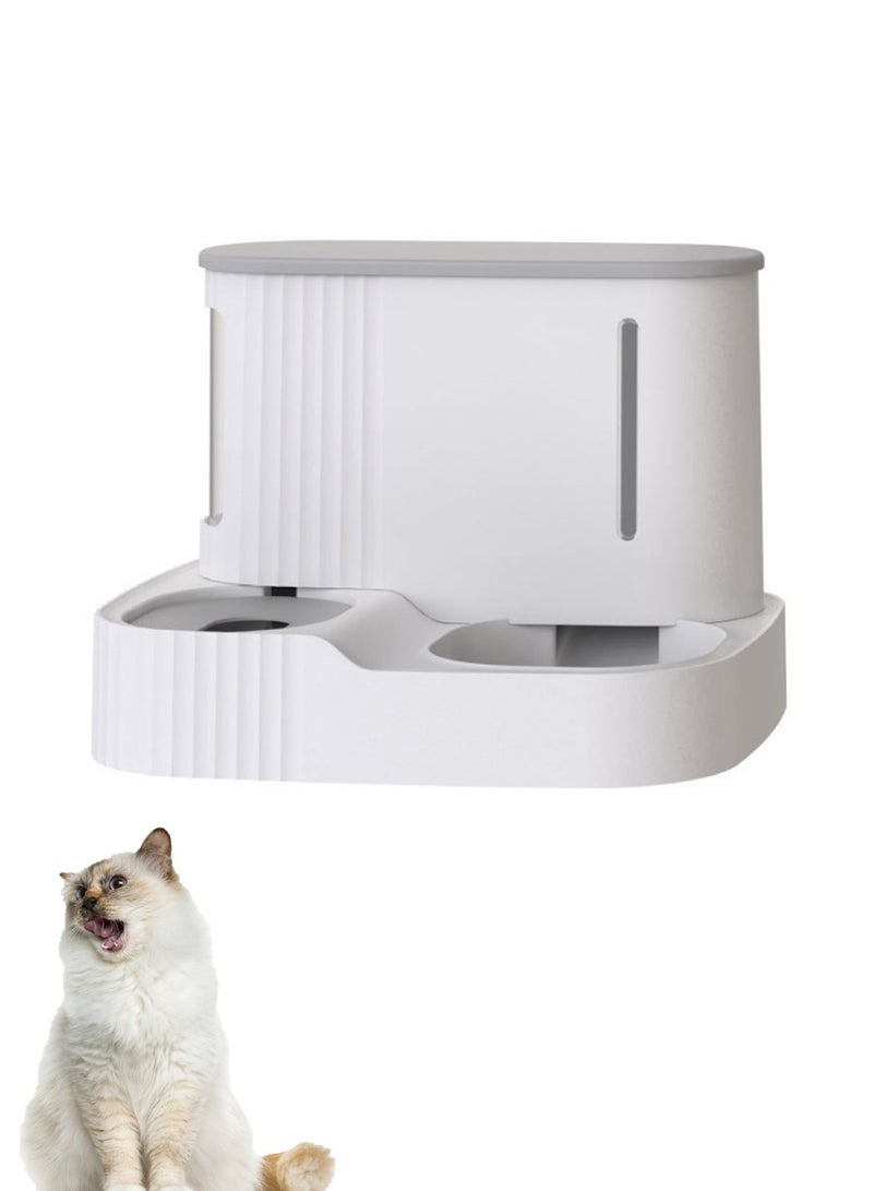 Kidle Automatic Cat Food Dispenser  Automatic Dog Feeder Pet Feeder and Water Dispenser Set Feeding And Drinking Water Machine - Image 1