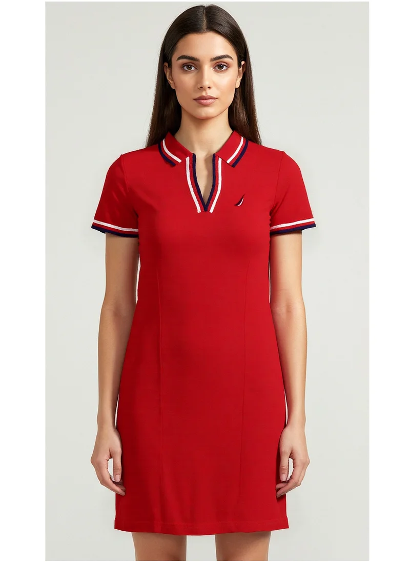 نوتيكا Short sleeve Premium Cotton Knee length Dress
