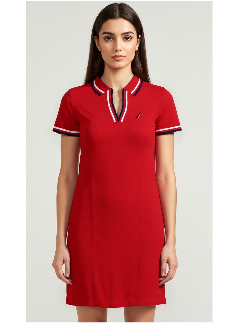 NAUTICA Short sleeve Premium Cotton Knee length Dress  - Image 1