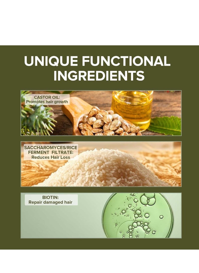 Lanthome Hair Growth Spray, Batana Oil, Castor Oil and Rosemary Oil, Contains Rice Water and Biotin, Promotes Hair Growth, Moisturizes and Strengthens Hair, Promotes Hair Thickening 60ml - Image 5