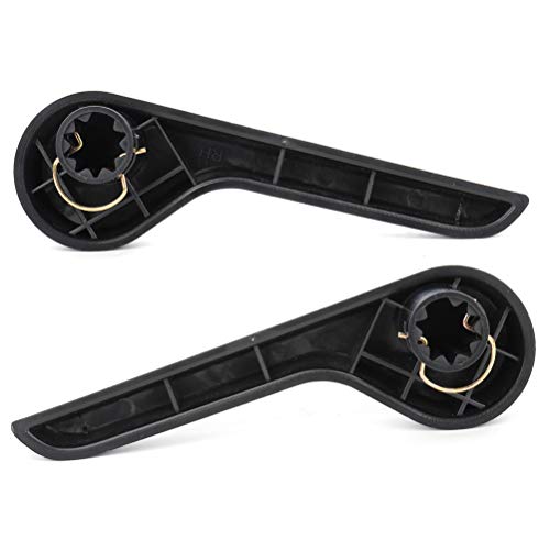 ECCPP 2Pcs Seat Recliner Handles LH Driver Side & RH Passenger Side Front Ebony for Chevy for GMC Pickup Truck SUV (Black) - Image 2