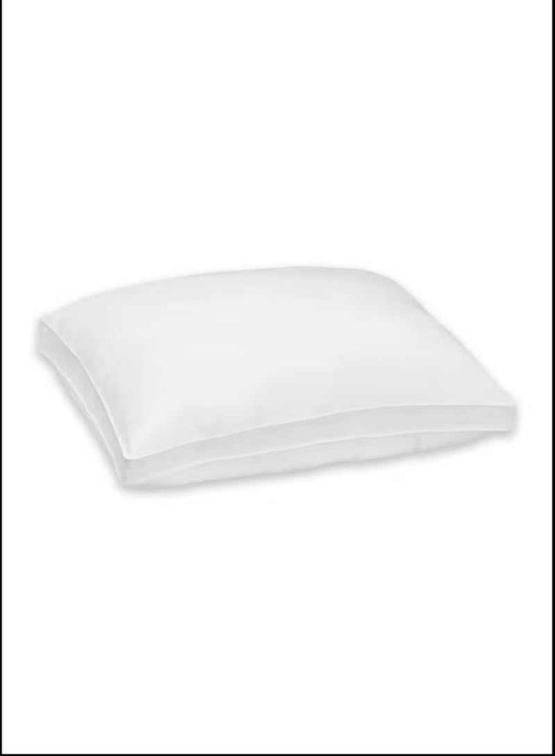 Blueberry Bed Pillows Double Piping (White), Gusseted Pillow for Back, Stomach or Side Sleepers - Image 1