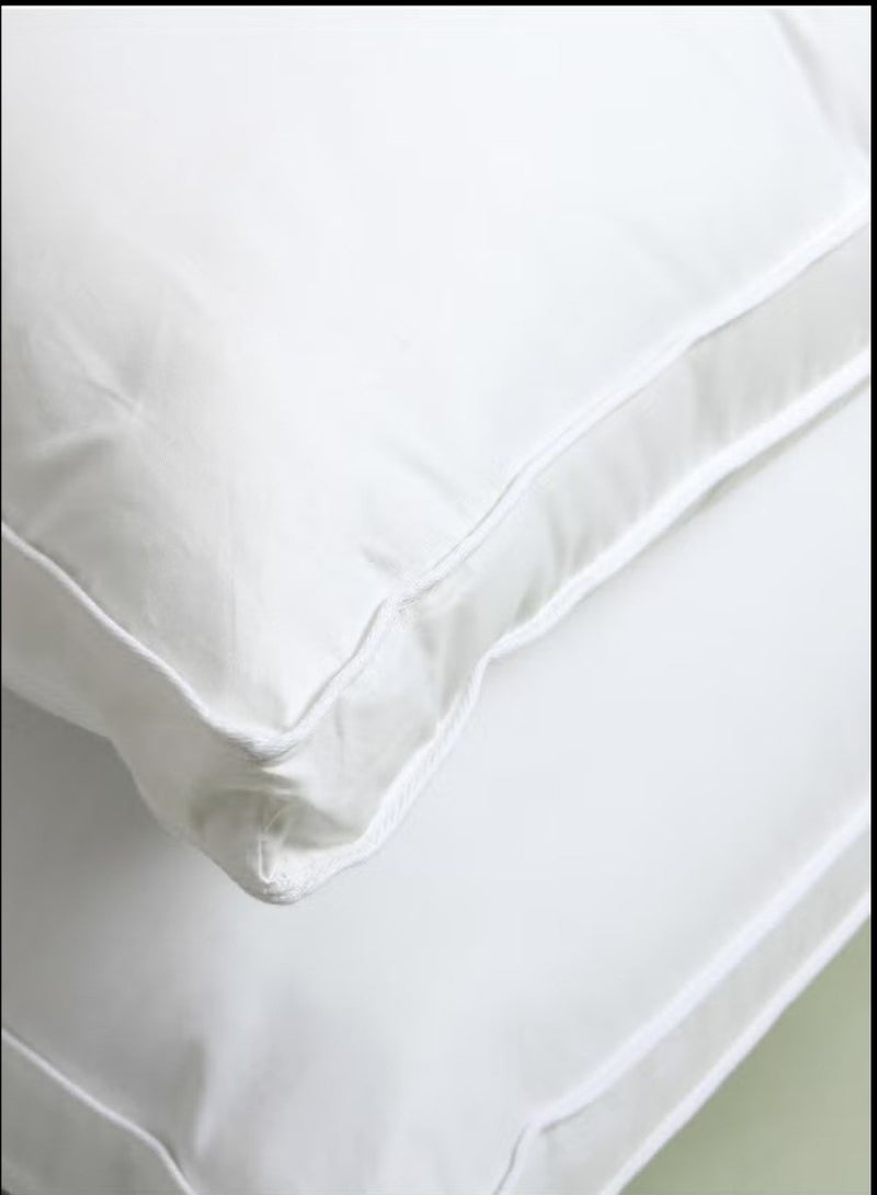 Blueberry Bed Pillows Double Piping (White), Gusseted Pillow for Back, Stomach or Side Sleepers - Image 4