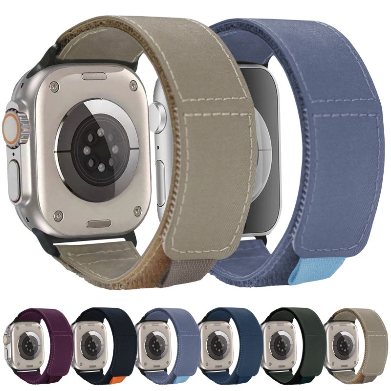 erorex For Apple Watch Series 10 46Mm Loop Woven Nylon Watch Band(Fir Green) - Image 2