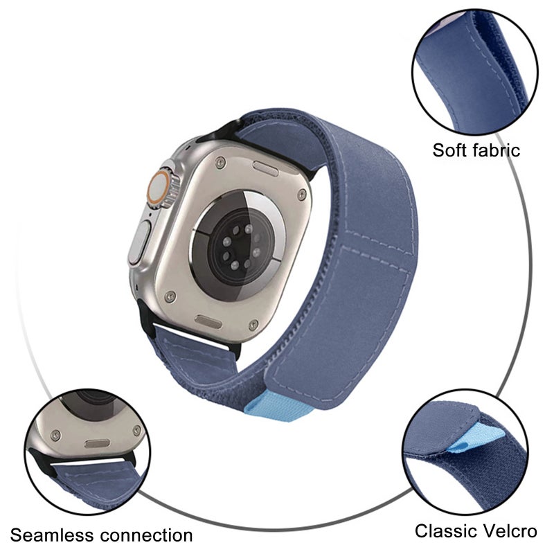 erorex For Apple Watch Series 10 46Mm Loop Woven Nylon Watch Band(Fir Green) - Image 4