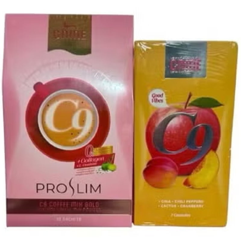 C9 Coffee 10 Sachets and C9 7 Capsules