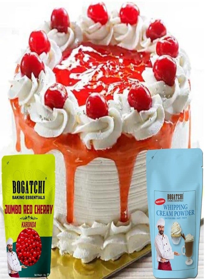 BOGATCHI Jumbo Red Cherry for Decorations, Big Cherry for Cakes and Ice-Creams, Red Cherry Karonda, Delicious and Tasty, 200g - Image 3