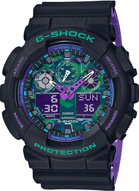 Casio G-Shock Analog Digital Men's Wristwatch GA-100BL-1A