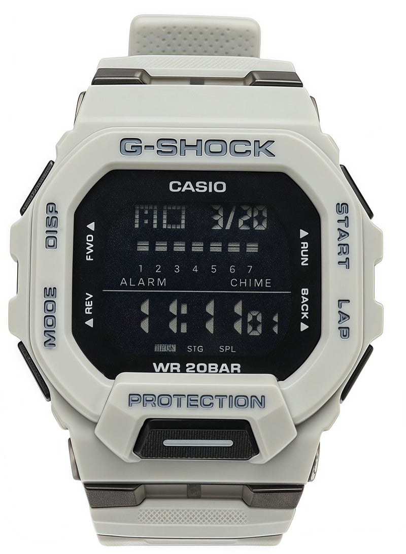 Casio G-Shock Men's Watch - Quartz Movement, Resin Strap and Case, Gray Numbers, Black Dial - Image 1