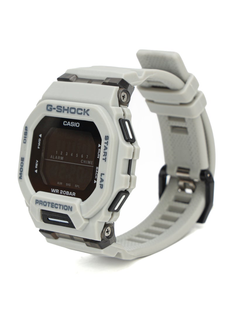 Casio G-Shock Men's Watch - Quartz Movement, Resin Strap and Case, Gray Numbers, Black Dial - Image 2