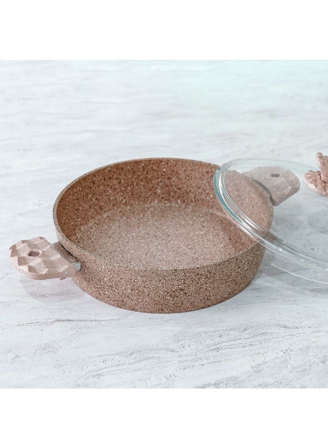 Chef's Delight 7-Piece Pink Granite Cookware Set - Image 3