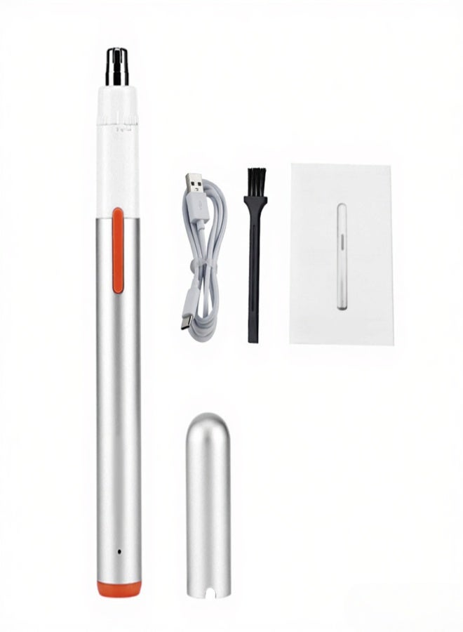 SHINON Ear and Nose Hair Trimmer Clipper 360° Rotating Double-edged Wireless Eyebrow& Facial Hair Trimmer for Men Women - Image 1