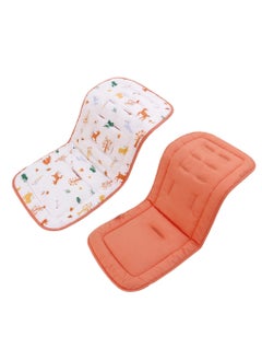 Toddler Stroller Cushion, Toddler Car Seat Insert, Reversible Universal Breathable And Soft Toddler Stroller Mat, 100% Cotton Cover Toddler Seat Pad Liner, 34X78 Cm, 1 Pack, Animals And Orange - pzsku/Z5F6194F8B31ADAED6E3CZ/45/_/1705991605/45bb5cca-e70f-4f38-8f53-76adf07cf37c