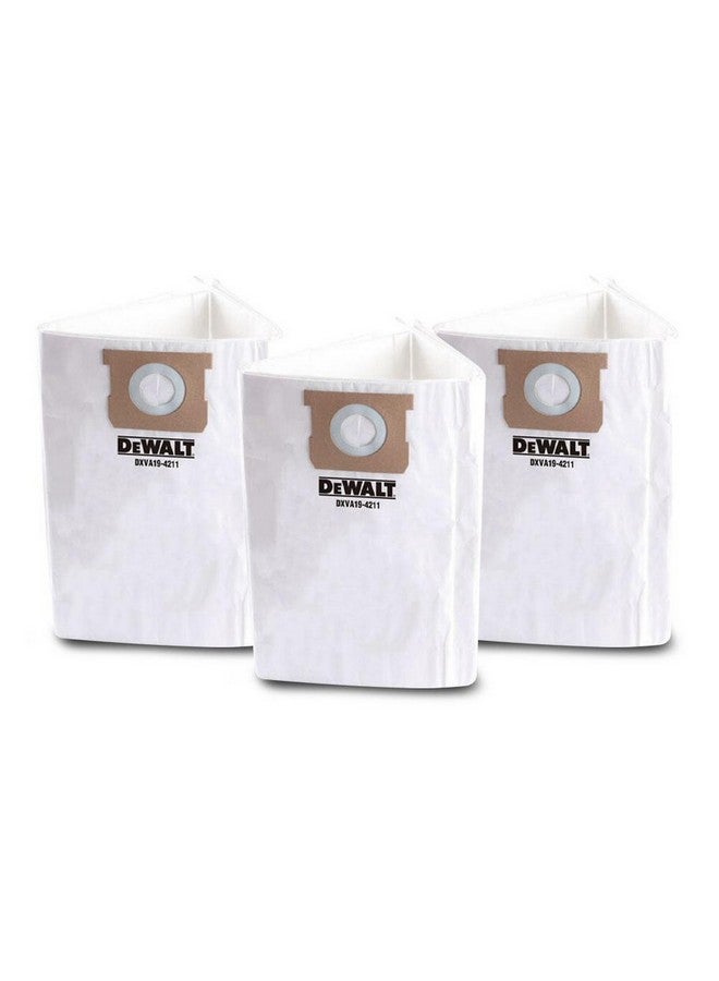 DEWALT 3-Piece Fine Dust Bag for Wet and Dry Vacuum White 45.2 x 3.4 x 29 cm DXVA19-4211 - Image 2