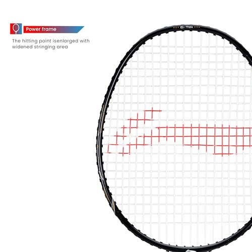 Li-Ning G-TEK 38 GX (AYPP284-5) Strung Badminton Racquet (Lime/Silver , S1 , 88 grams , 22-24 lbs) - Image 4