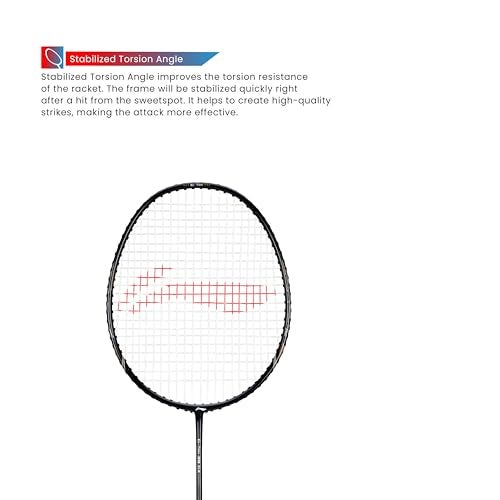 Li-Ning G-TEK 38 GX (AYPP284-5) Strung Badminton Racquet (Lime/Silver , S1 , 88 grams , 22-24 lbs) - Image 5