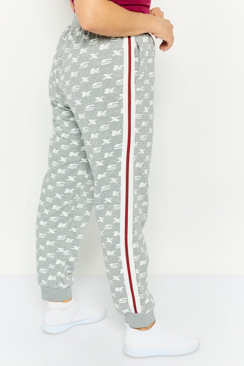 SKECHERS Women Regular Fit Outdoor Sweatpants, Grey Combo - Image 4