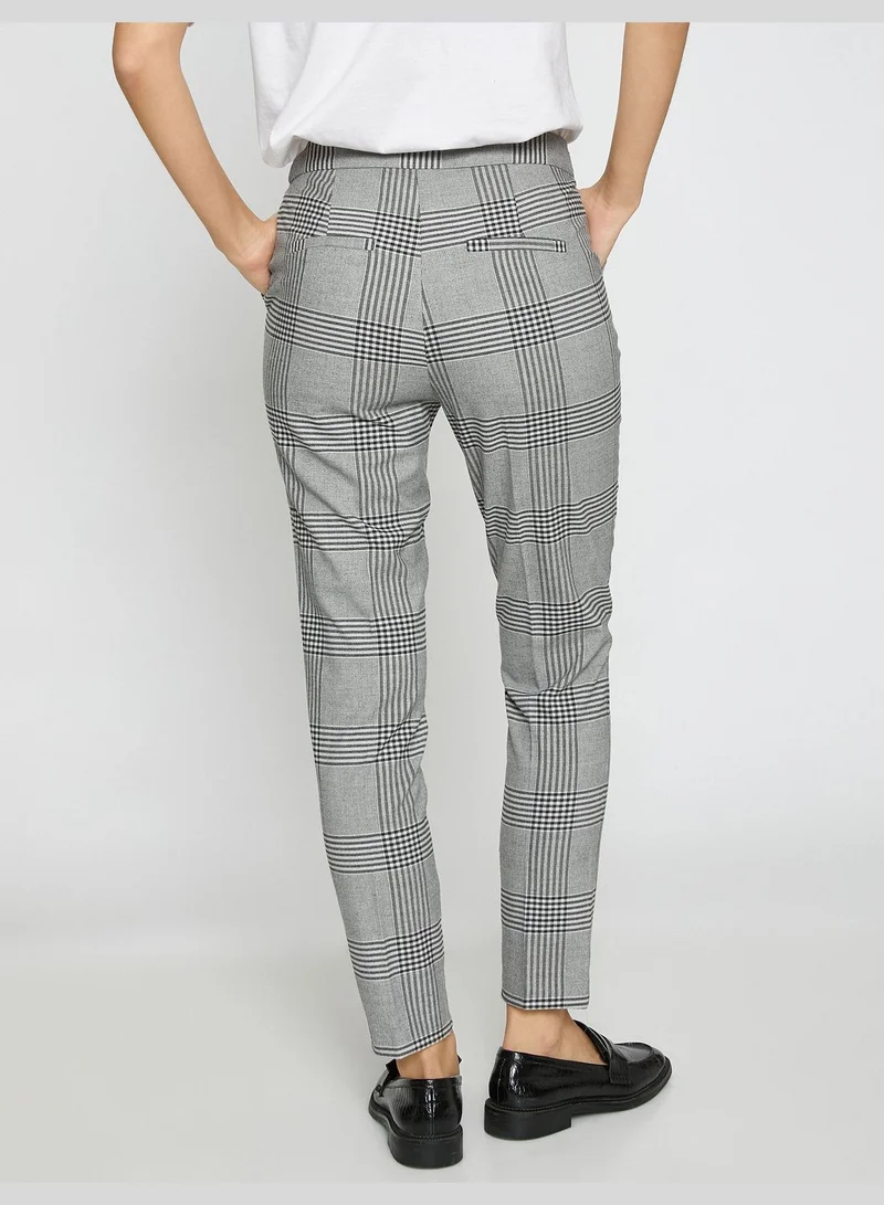 كوتون Check Trousers